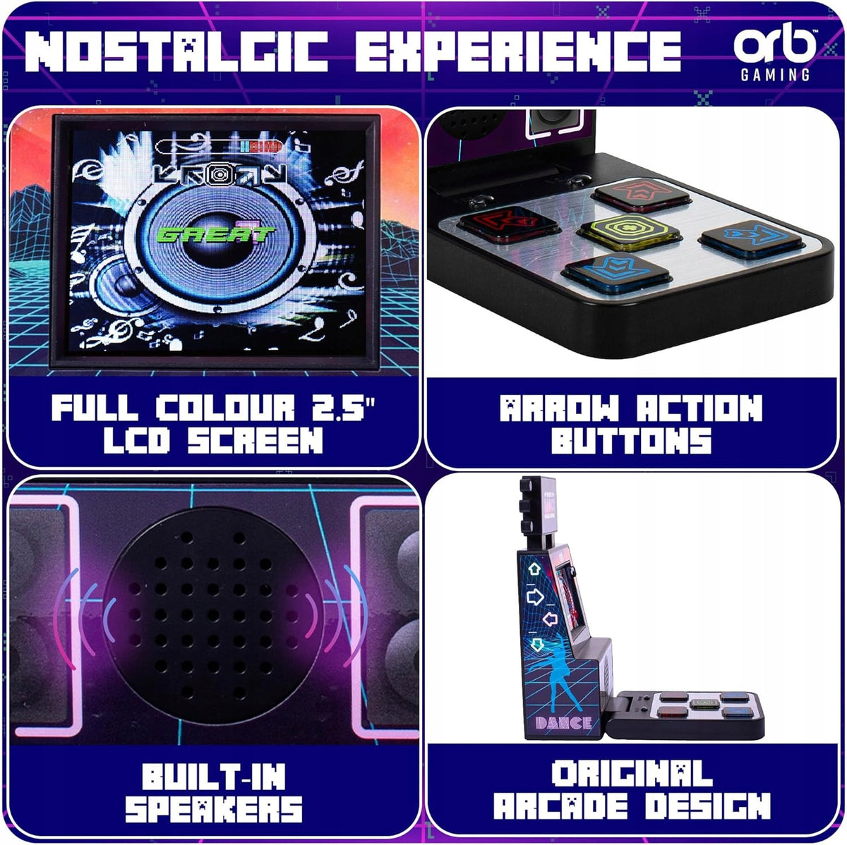 Przenośna mini konsola Orb Retro Mini FingerDance Arcade Machine