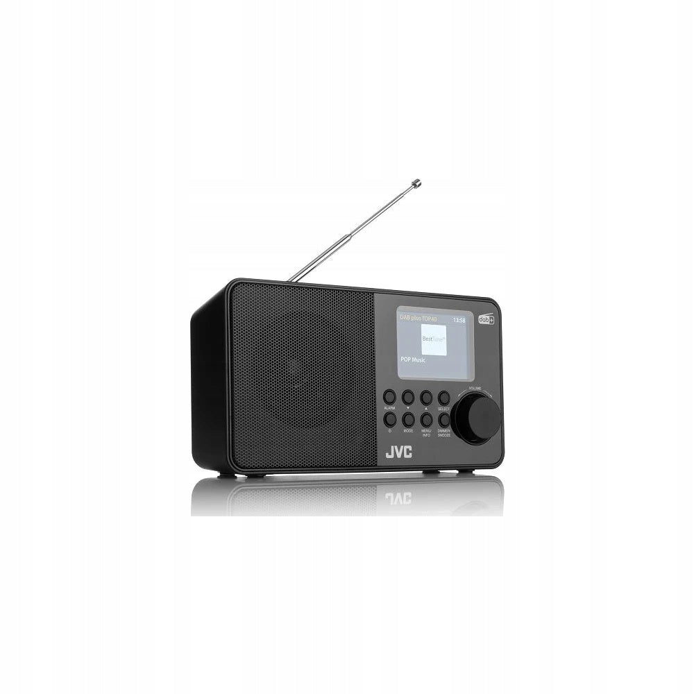Przenosne Cyfrowe radio FM DAB+ JVC RA-E611B-DAB black snooze i sleep 4xAA