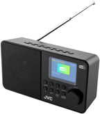 Przenosne Cyfrowe radio FM DAB+ JVC RA-E611B-DAB black snooze i sleep 4xAA