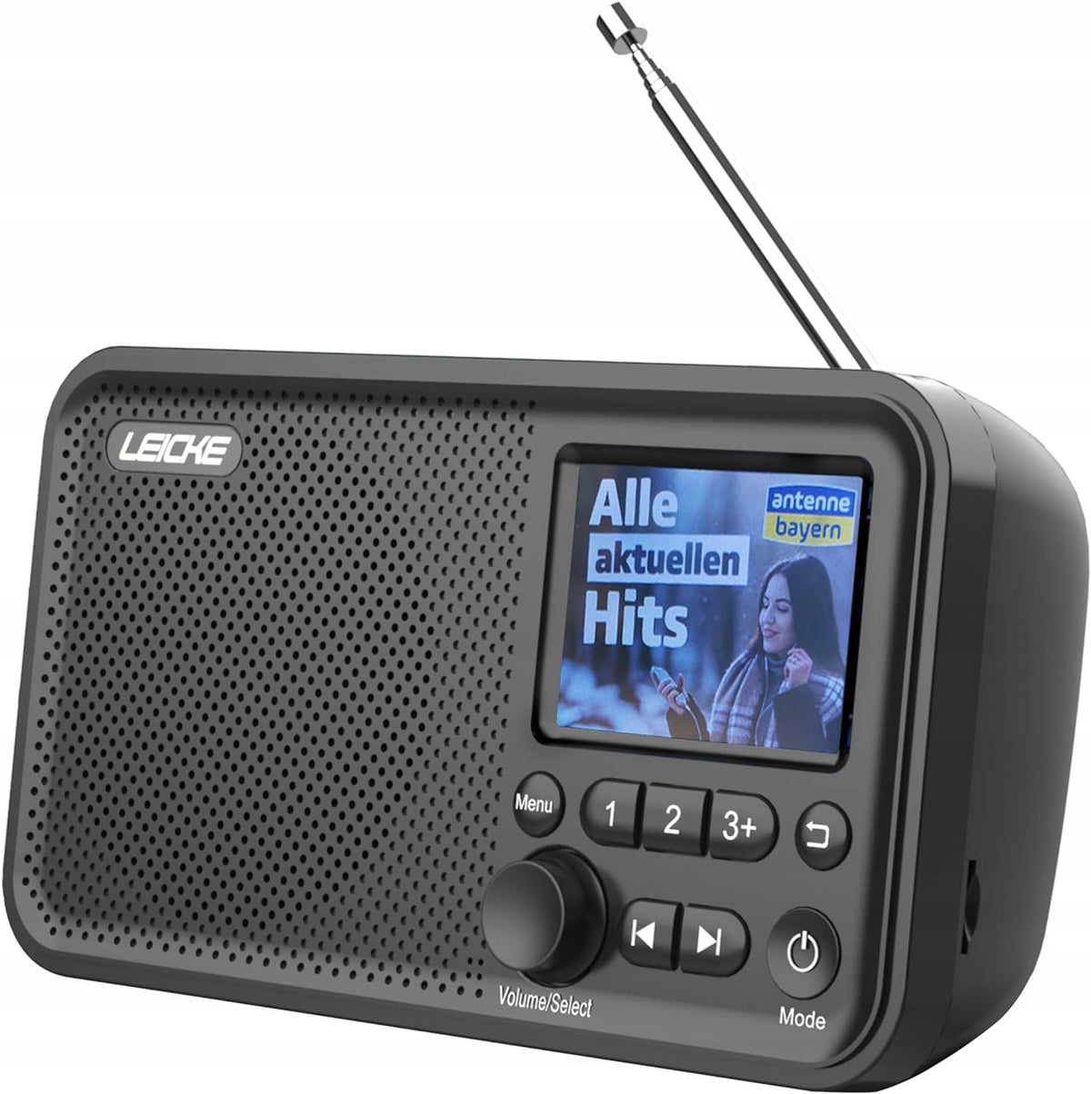 Przenośne radio LEICKE z Bluetooth, DAB/FM, 2,41'', 4000mAh, microSD/TF/AUX