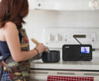 Przenośne radio LEICKE z Bluetooth, DAB/FM, 2,41'', 4000mAh, microSD/TF/AUX