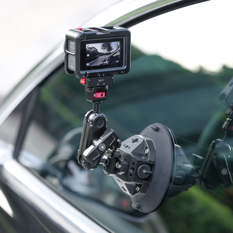 Przyssawka 4,5″ Ulanzi SC-02 1/4 i 3/8 + mocowanie Magic Arm i szyna nato