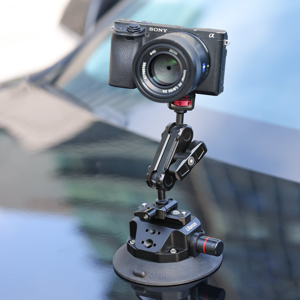 Przyssawka 4,5″ Ulanzi SC-02 1/4 i 3/8 + mocowanie Magic Arm i szyna nato