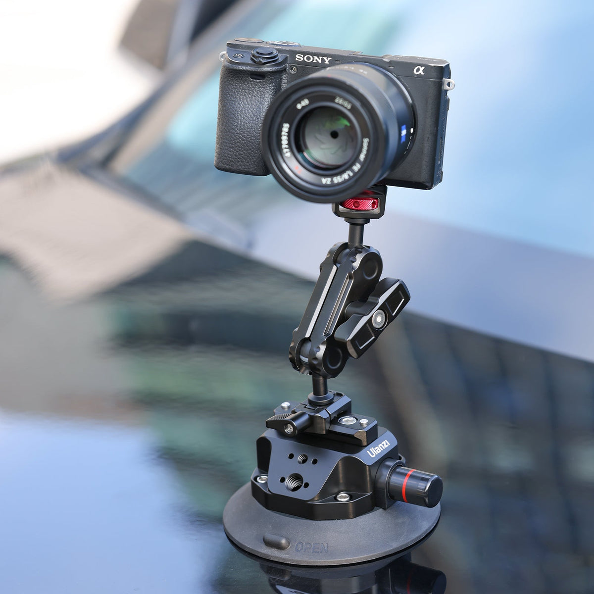Przyssawka 4,5″ Ulanzi SC-02 1/4 i 3/8 + mocowanie Magic Arm i szyna nato