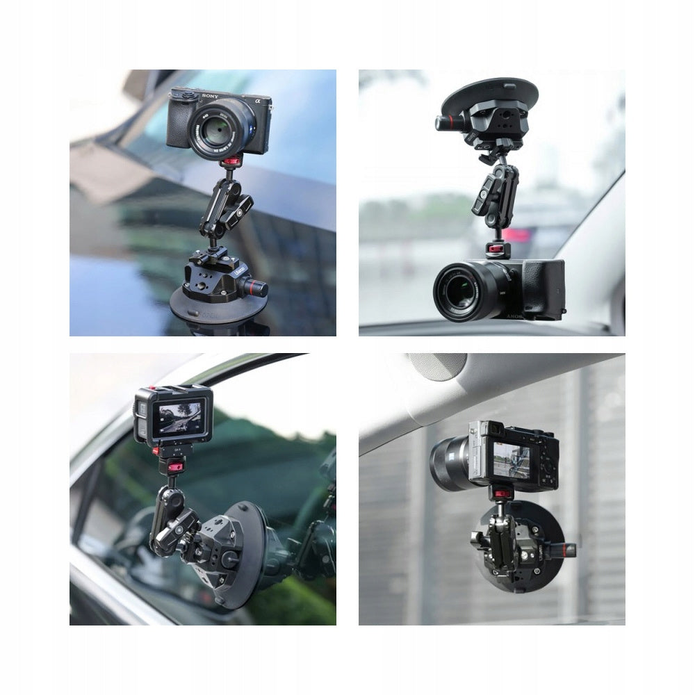Przyssawka 4,5″ Ulanzi SC-02 1/4 i 3/8 + mocowanie Magic Arm i szyna nato
