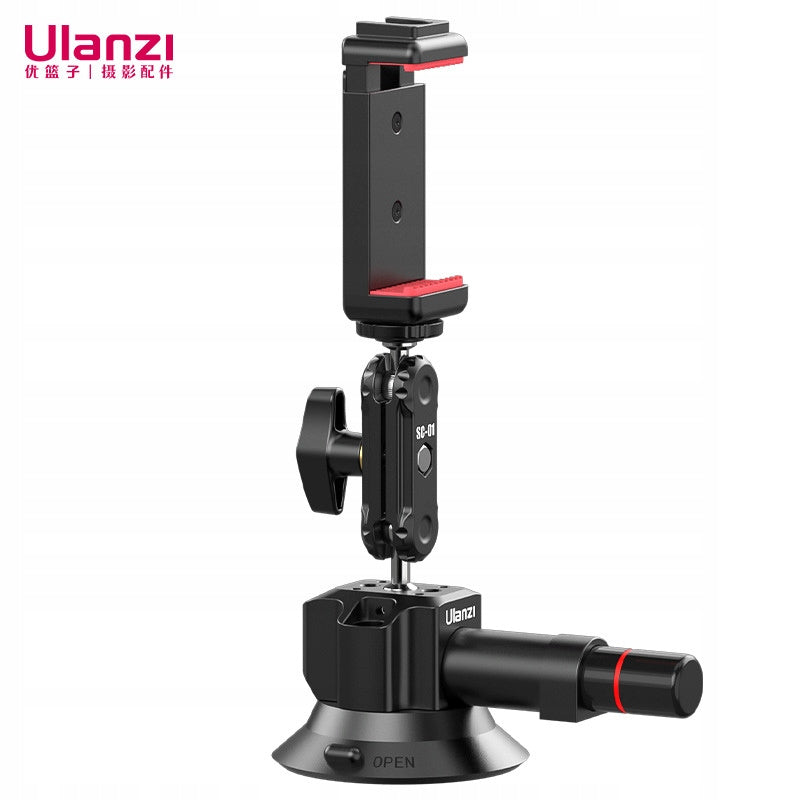 Przyssawka Ulanzi SC-01 z Magic Arm, uchwytem do smartfona i kamer GoPro