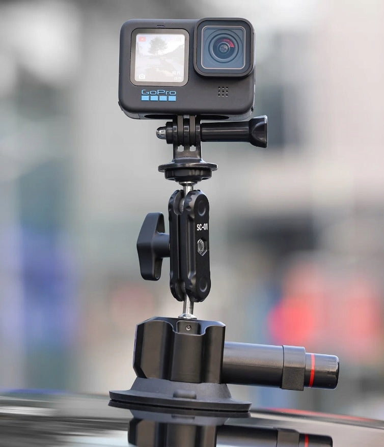 Przyssawka Ulanzi SC-01 z Magic Arm, uchwytem do smartfona i kamer GoPro