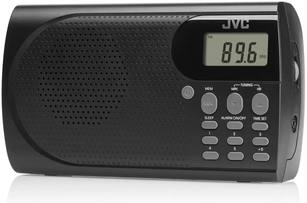 Radio przenośne radioodbiornik radio FM AM na baterie JVC czarne