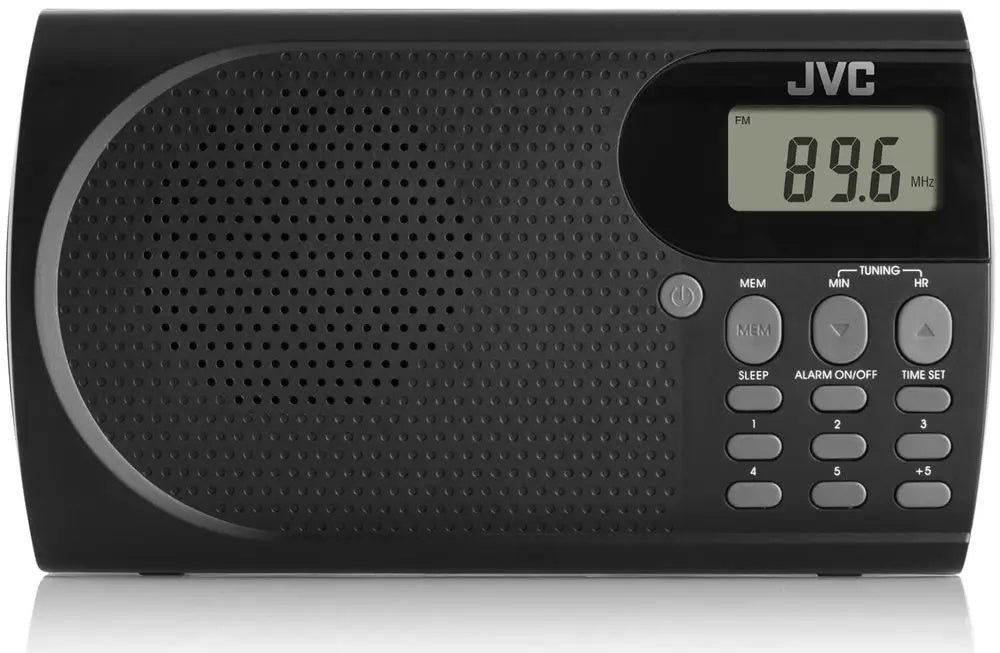 Radio przenośne radioodbiornik radio FM AM na baterie JVC czarne