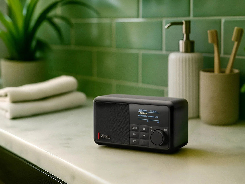 Radio premium Pinell Compact przenośne dab+/FM Bluetooth budzik bateria 8h