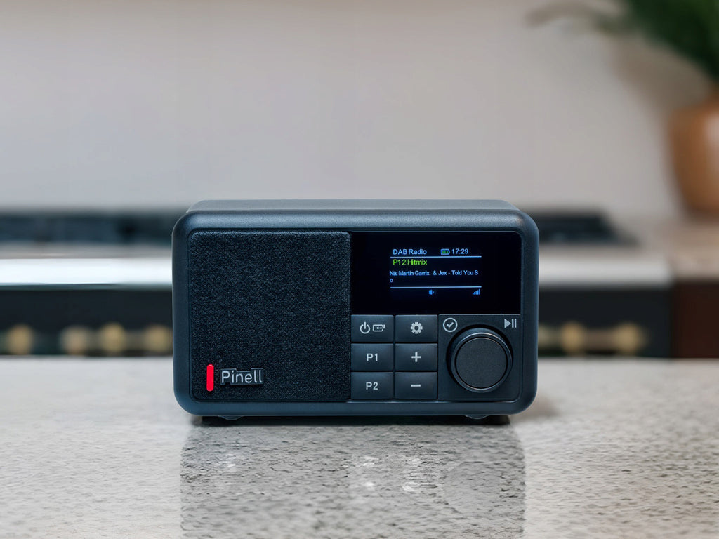 Radio premium Pinell Compact przenośne dab+/FM Bluetooth budzik bateria 8h