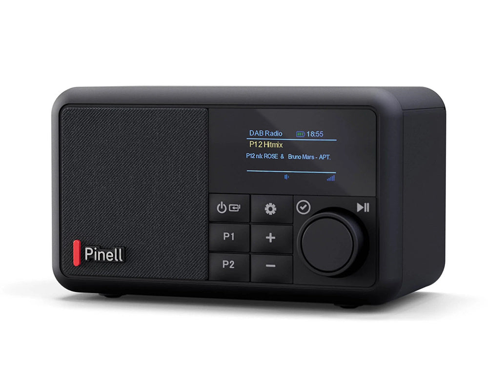 Radio premium Pinell Compact przenośne dab+/FM Bluetooth budzik bateria 8h