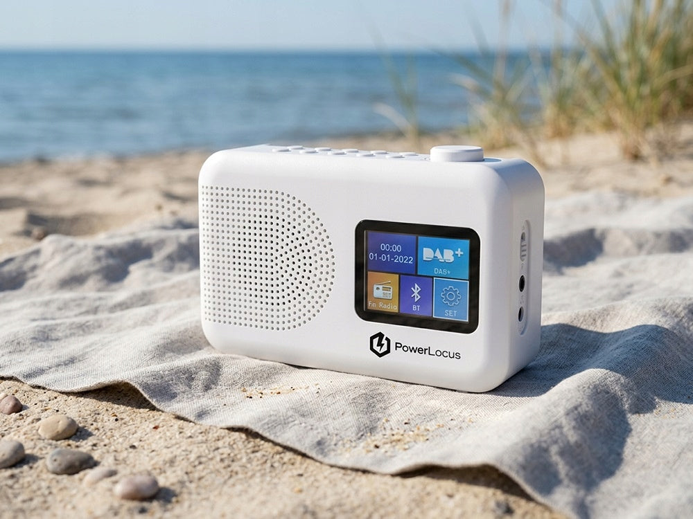 Radio bezprzewodowe przenośne PowerLocus DAB+ FM/AM, Alarm Clock Bluetooth
