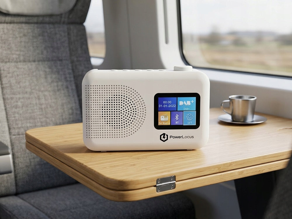 Radio bezprzewodowe przenośne PowerLocus DAB+ FM/AM, Alarm Clock Bluetooth