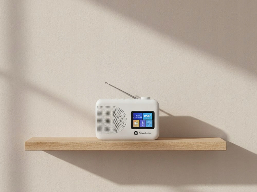 Radio bezprzewodowe przenośne PowerLocus DAB+ FM/AM, Alarm Clock Bluetooth