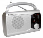 Radioodtwarzacz ewa Srebrna radio sieciowo-bateryjne FM,
