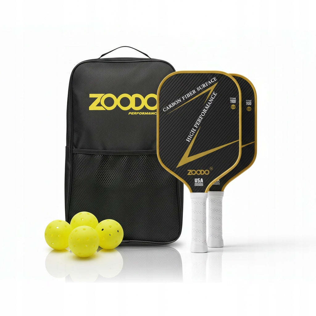 Rakiety do pickleball ZOODO P10 titan carbon + (4 piłki, torba) USAPA