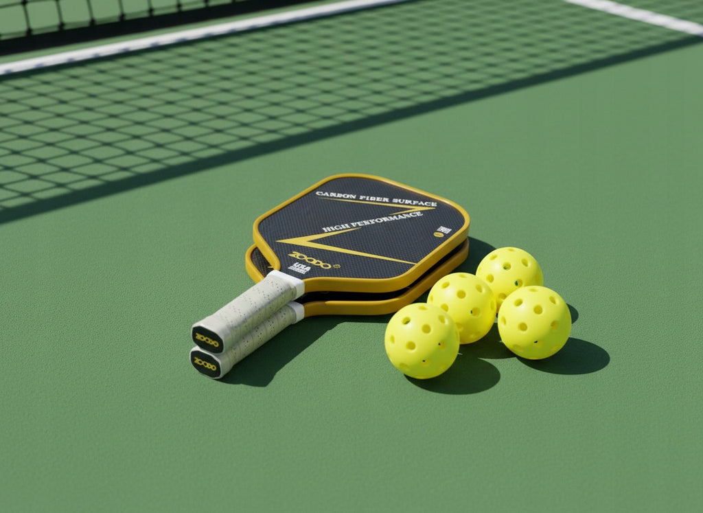 Rakiety do pickleball ZOODO P10 titan carbon + (4 piłki, torba) USAPA
