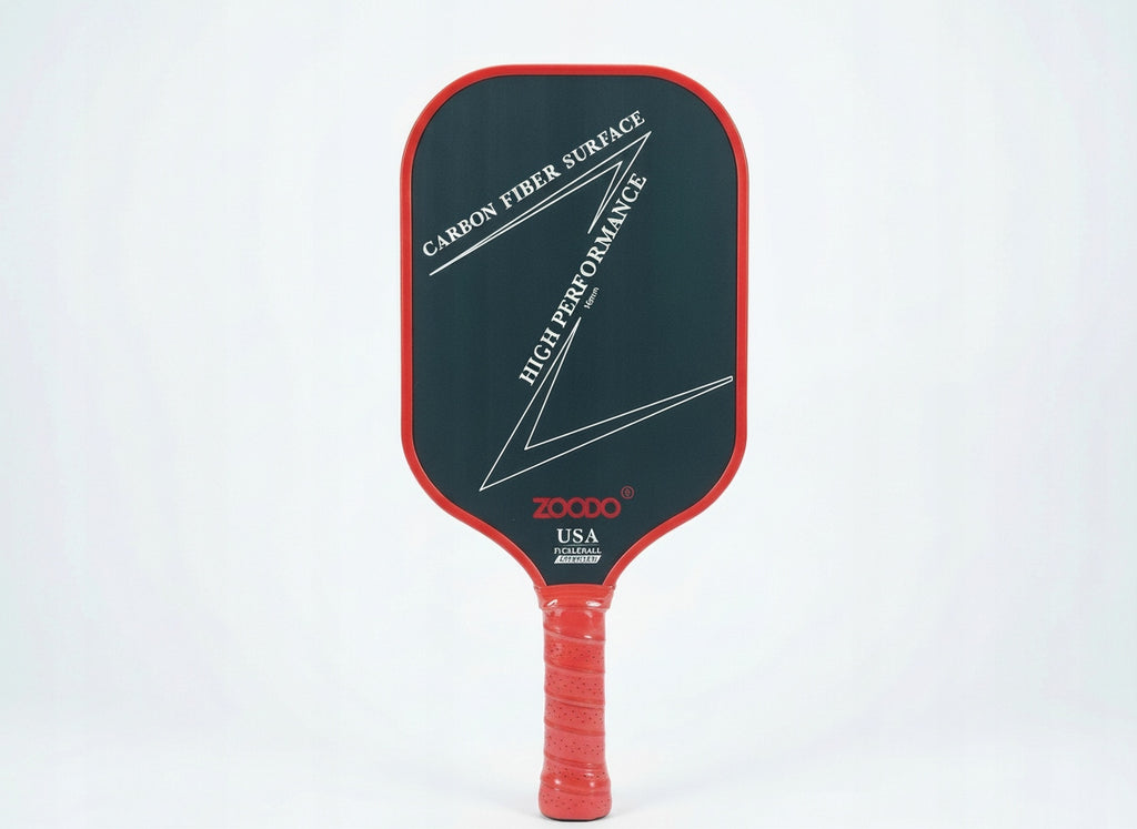 Rakiety do pickleball ZOODO P3 T700 carbon fiber Red + 4 piłki USAPA