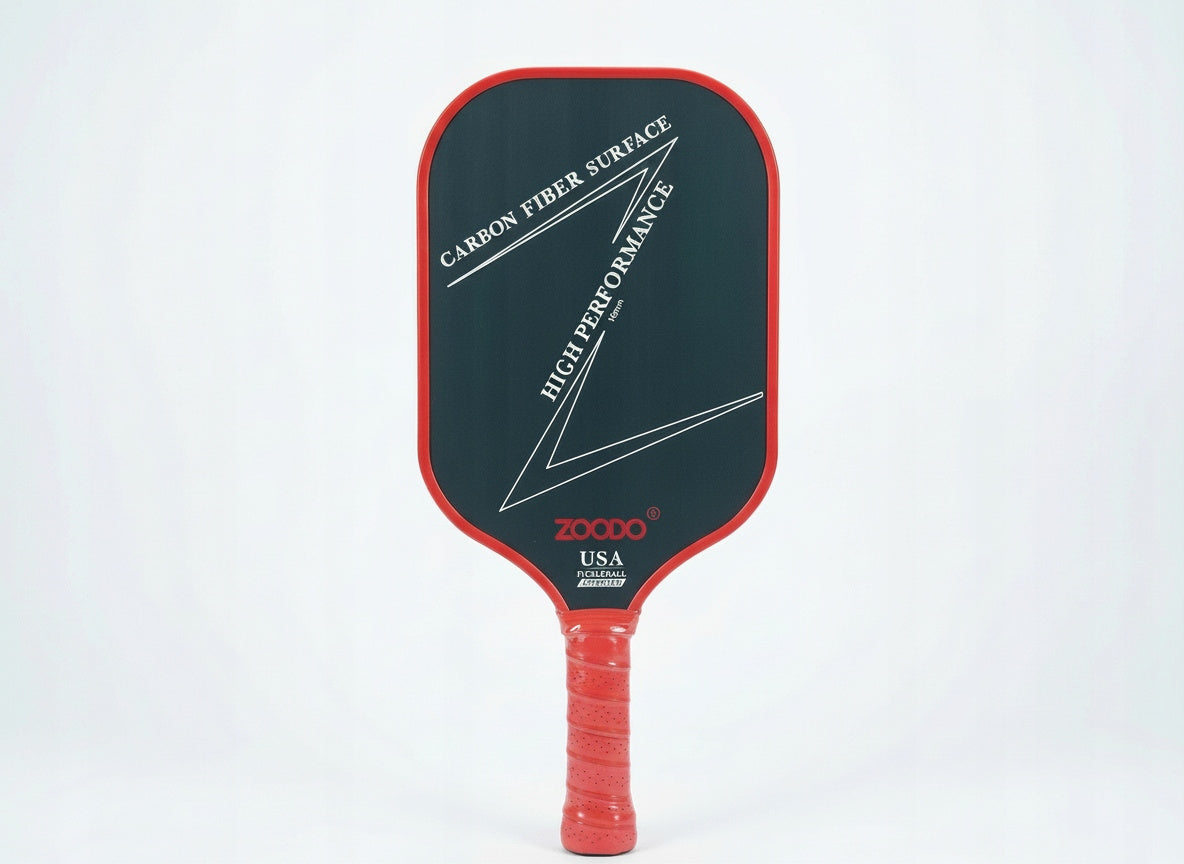 Rakiety do pickleball ZOODO P3 T700 carbon fiber Red + 4 piłki USAPA