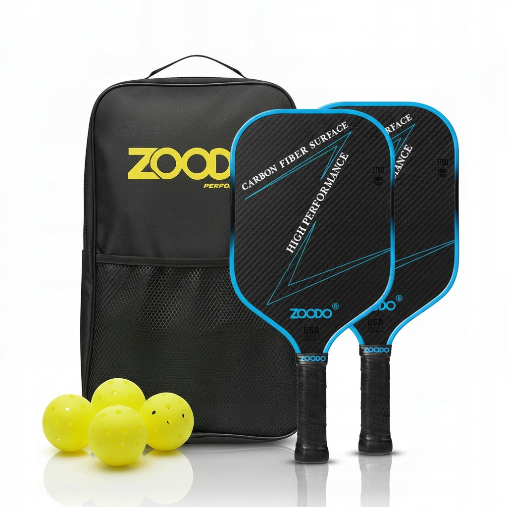Rakiety do pickleball ZOODO P4 T700 carbon fiber Gradient blue + 4 piłki