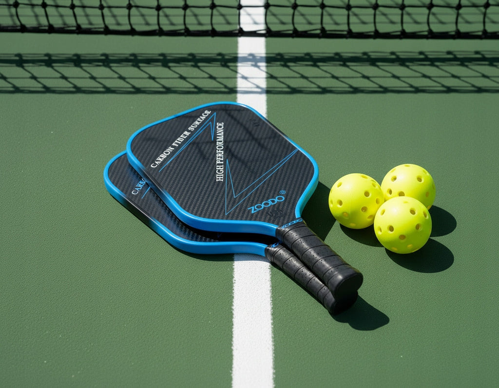 Rakiety do pickleball ZOODO P4 T700 carbon fiber Gradient blue + 4 piłki