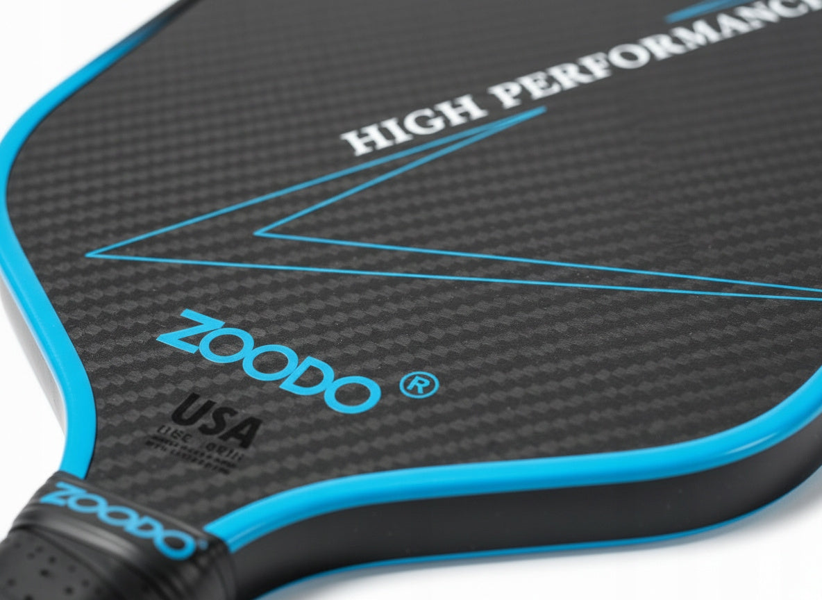 Rakiety do pickleball ZOODO P4 T700 carbon fiber Gradient blue + 4 piłki