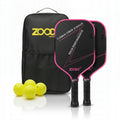 Rakiety do pickleball ZOODO P4 T700 carbon fiber Gradient pink + 4 piłki