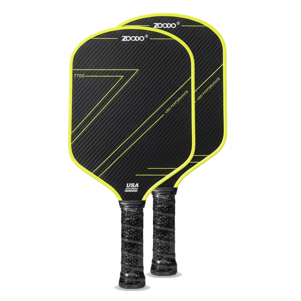 Rakiety do pickleball ZOODO P5 T700 thermoformed neon green + 4 piłki USAPA