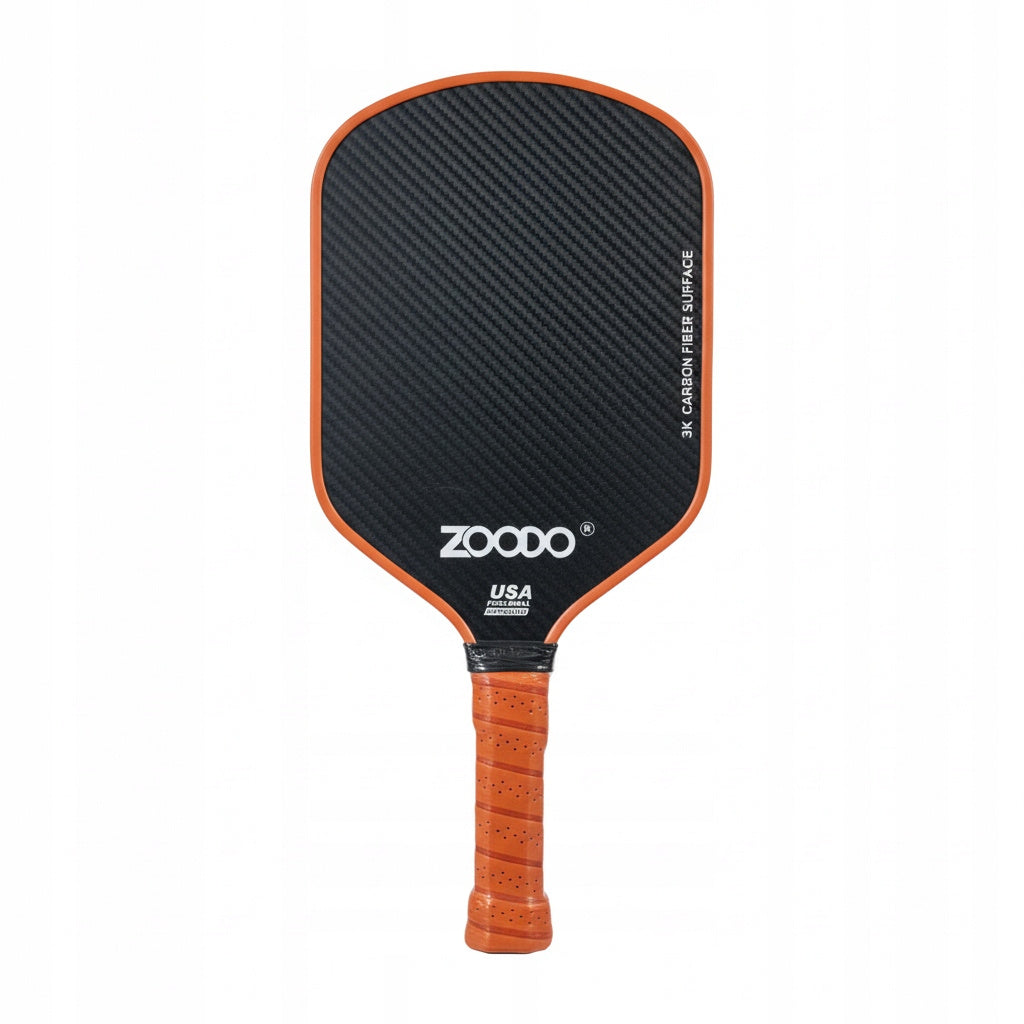 Rakiety do pickleball ZOODO P6 3K carbon fiber orange + 4 piłki USAPA
