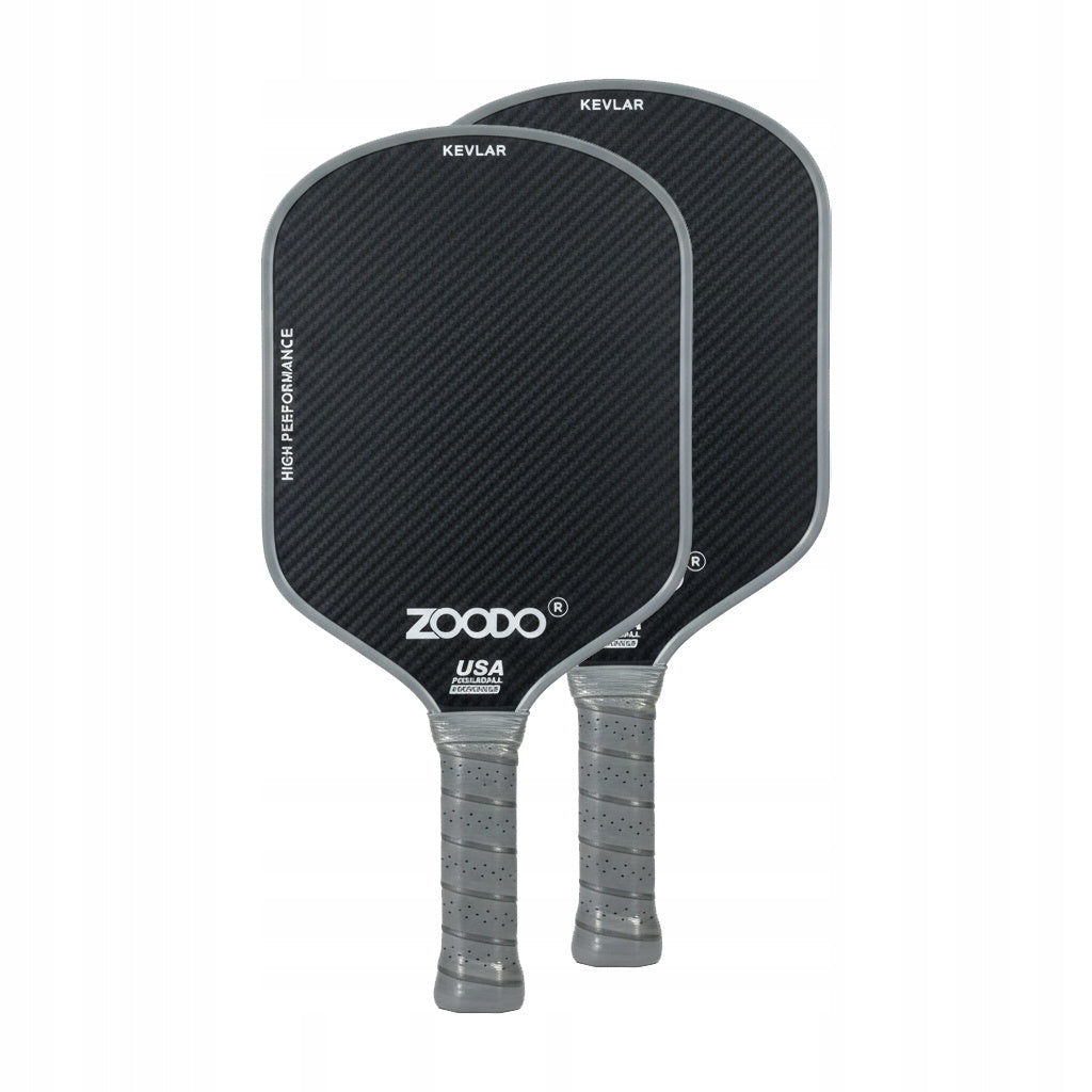 Rakiety do pickleball ZOODO P7 Kevlar grey + zestaw (4 piłki, torba) USAPA