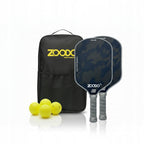 Rakiety do pickleball ZOODO P7 Kevlar grey camo + (4 piłki, torba) USAPA