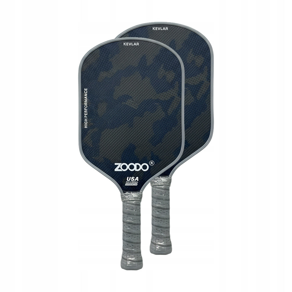 Rakiety do pickleball ZOODO P7 Kevlar grey camo + (4 piłki, torba) USAPA