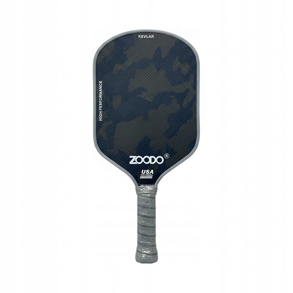 Rakiety do pickleball ZOODO P7 Kevlar grey camo + (4 piłki, torba) USAPA