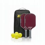Rakiety do pickleball ZOODO P7 Kevlar red + zestaw (4 piłki, torba) USAPA