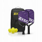 Rakiety do pickleball ZOODO P8 smile purple + (4 piłki, torba) USAPA