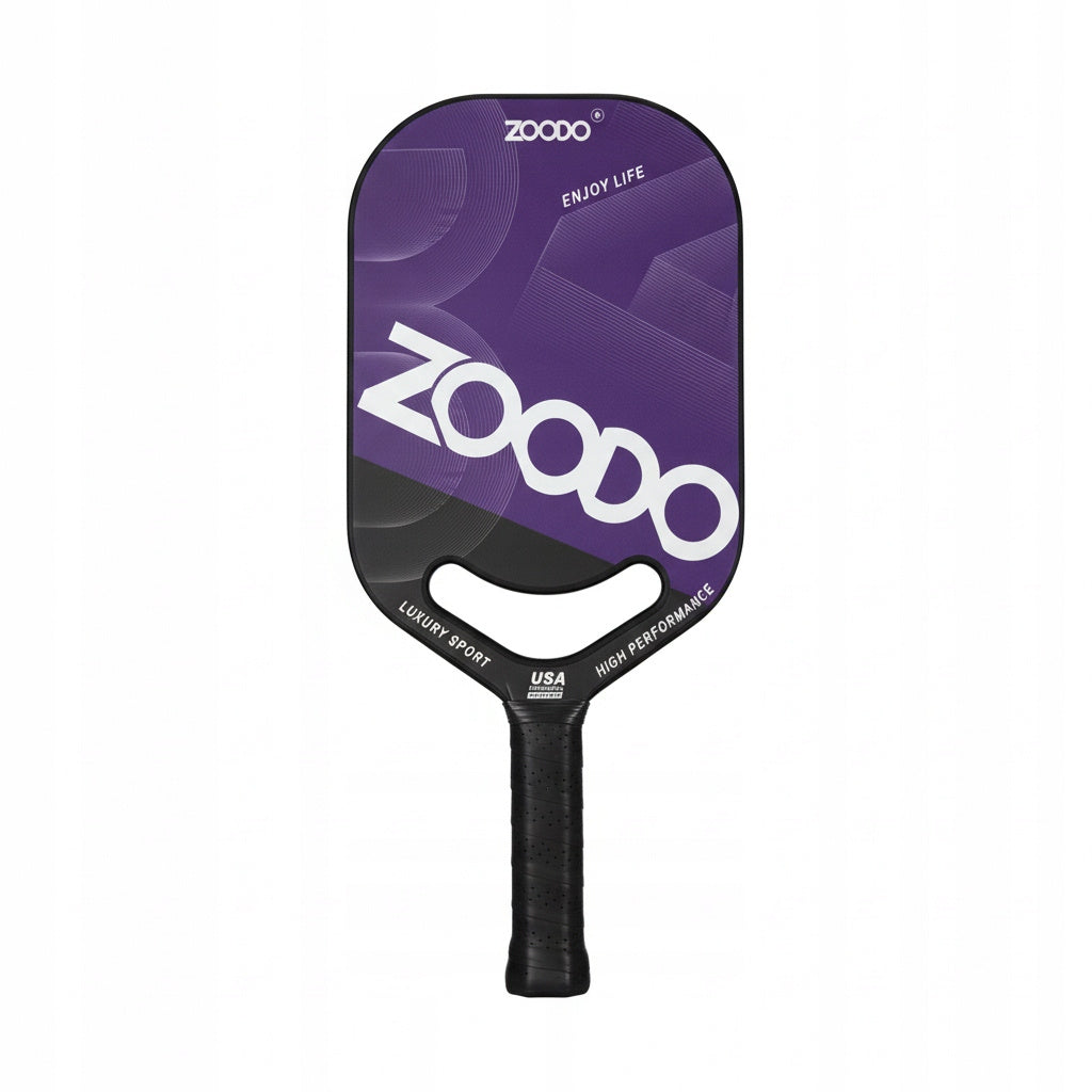 Rakiety do pickleball ZOODO P8 smile purple + (4 piłki, torba) USAPA