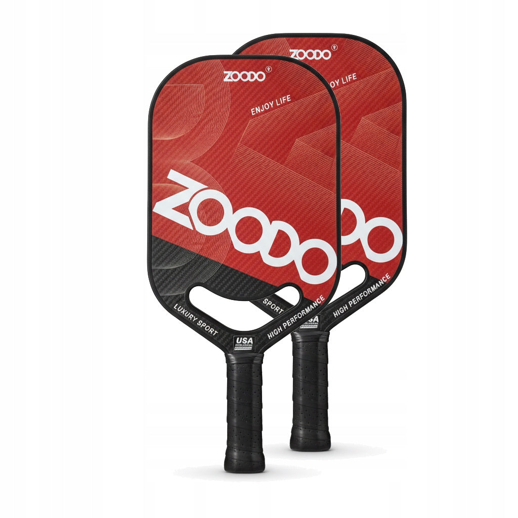 Rakiety do pickleball ZOODO P8 smile red + (4 piłki, torba) USAPA