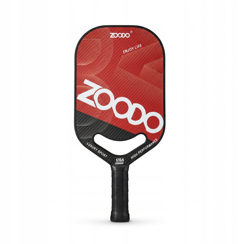 Rakiety do pickleball ZOODO P8 smile red + (4 piłki, torba) USAPA