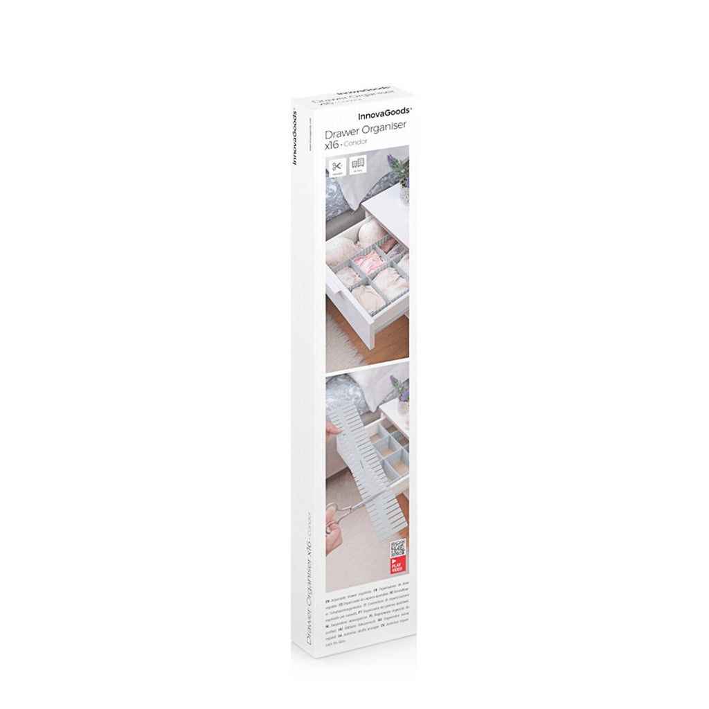 Regulowany Organizer do Szuflad Condor InnovaGoods 16 sztuk