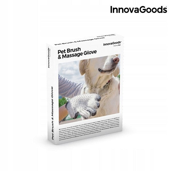 Rękawica i Masowania do czesania InnovaGoods Pets prawa Zwierząt Relpet