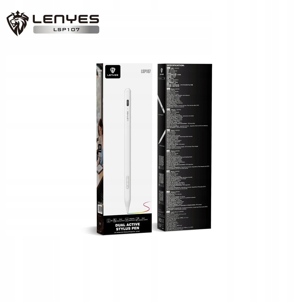 Rysik LENYES LSP107 iPad Android USB-C magnetyczny Palm Rejection