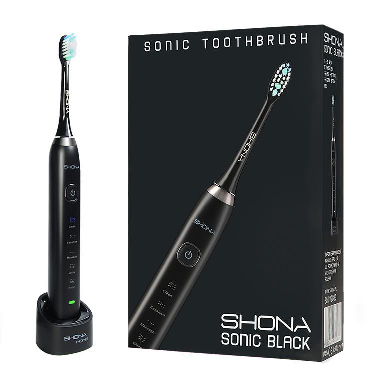 SHONA soniczna szczoteczka do zębów sonic black
