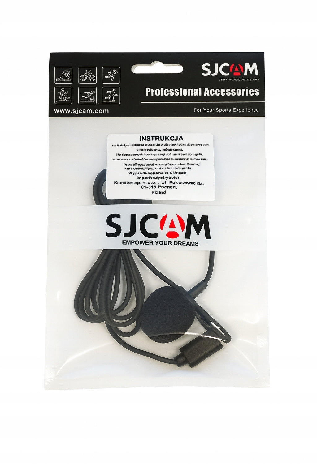 SJCAM - mikrofon zewnętrzny A50 na usb dedykowany elastyczny 180cm