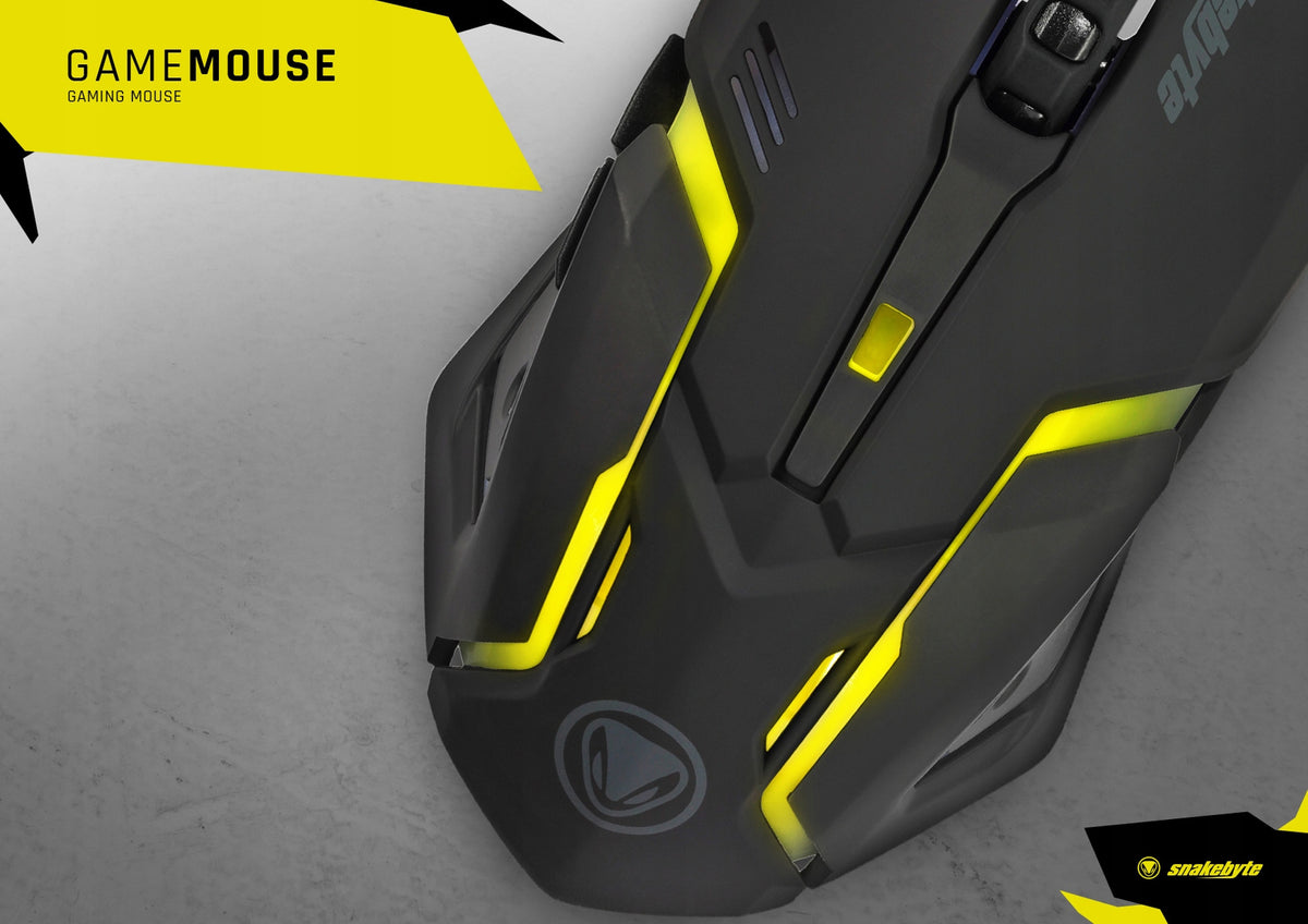 SNAKEBYTE mysz gamingowa RGB myszka dla graczy