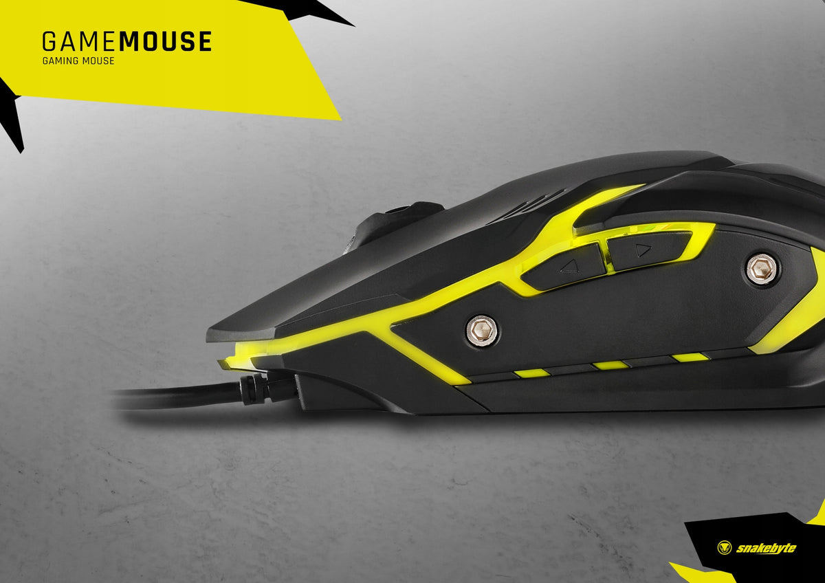 SNAKEBYTE mysz gamingowa RGB myszka dla graczy