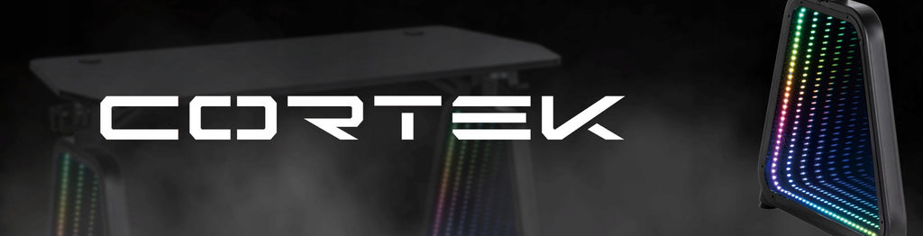 Solidne biurko CORTEK spectre infinty LED gaming rage resist