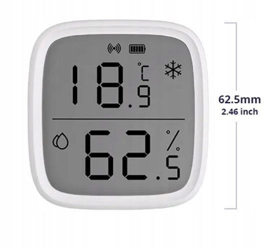 SONOFF SNZB-02D inteligentny czujnik temperatury wilgotności LCD zigbee 3.0