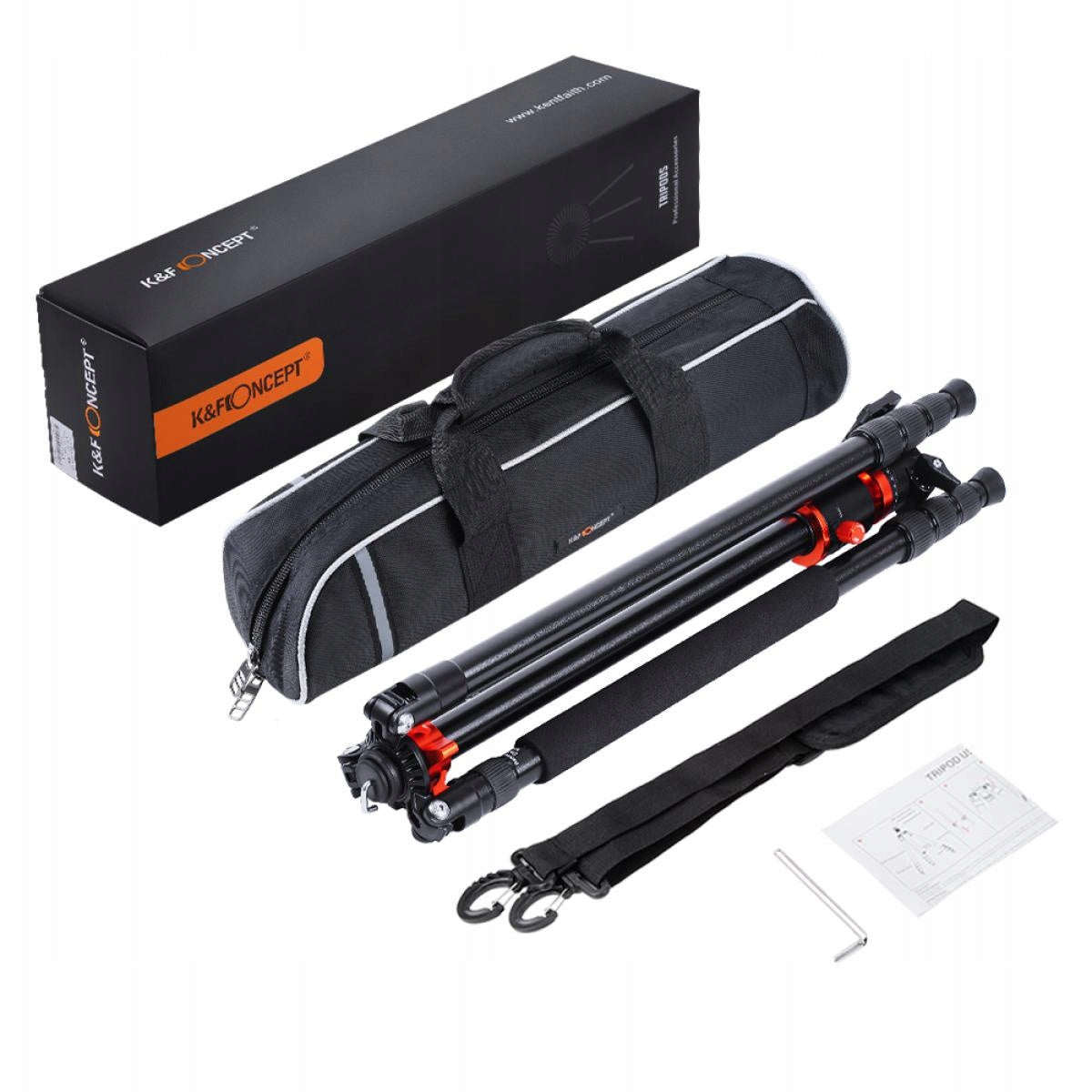 Statyw tripod ALU/MAG 231CM K234A7 KF09.087V6 wysoki pozioma kolumna k&f