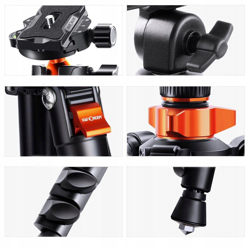 Statyw tripod ALU/MAG 231CM K234A7 KF09.087V6 wysoki pozioma kolumna k&f